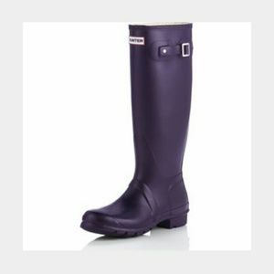 Eggplant Purple Hunter Rainboots--Size 10 Women